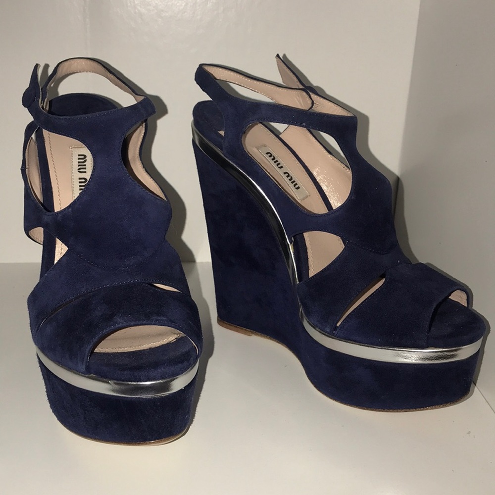 Authentic Miu Miu Wedges